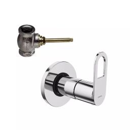 CERA ELANTE Stop Cock Quarter Turn Exposed Part + Concealed Part with Adjustable Wall Flange, F1022351+F4050102-13