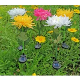 GIGAWATTS Daisy Flower Shape Design Solar Powered LED Stake Light Garden Decor Lamp, GW-ME3036-26