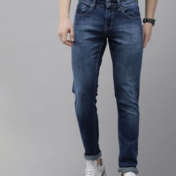SPYKAR Men Slim Fit Low-Rise Light Fade Stretchable Jeans-picture-49
