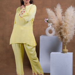 Phulkari Forever Embroidered Tunic With Palazzos Co-Ords-picture-29