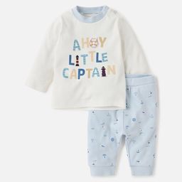 Juniors by Babyshop Boys Typography Printed Night Suits-image-94