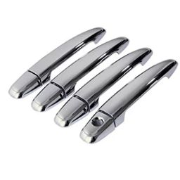 Auto Pearl Door Handle Latch Cover Chrome Finish Compatible For Honda Brio (Set of 4)-image-12