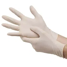 BRALA White White Latex Examination Gloves Best Quality Tested Gloves for all kinds of healthcare procedures and general usage (Pack of 12 Packet)-image-33