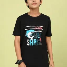 YK Boys Graphic Printed Round Neck Cotton Relaxed Fit T-shirt-22