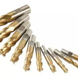 Addison HSS M42 TIN Coating Parallel Shank End Mill with Centre Cutting, Size: 10 mm-33