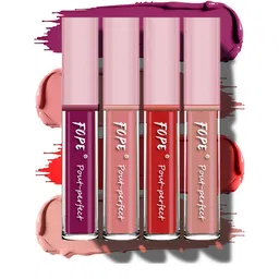 FOPE Pout Perfect Set Of 4 Long Lasting Matte Liquid Lipstick - 4ml Each 01 - 02 - 04 - 05-45