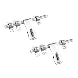 Legal L-458 2 PCS -16MMX3 ALDROP MATKA SS Matte & Glossy  16x43 mm Latching Draw Hasp (Set of 2)-25