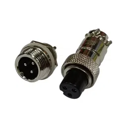 SETMI INDIA Aviation Connector Set 12 mm 3-Pin Male & Female Plug Metal Circular Solder Jack-20