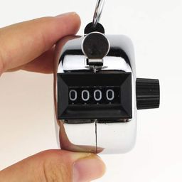 Tekzie 4 Digit Manual Mechanical Click Analog Finger Tally Counter (Pack of 1) image 3