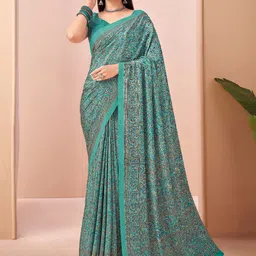 KALINI Poly Crepe Saree-image-40