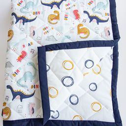 Yellow Doodle Reversible Comfort Quilt - Multicolour-image-96