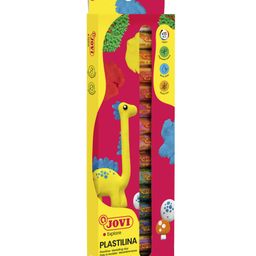 JOVI Plastilina Non Drying Modelling Clay Pack Of 15 Bars Multicolour - 15 gm each-11