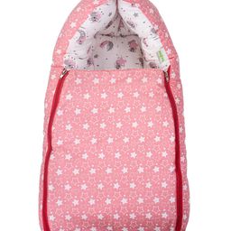 Baybee New Born Baby 2 in 1 Cotton Bed Cum Carry Bed- Pink-2