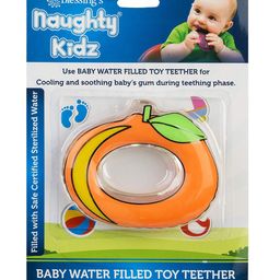 Vworld Water Filled Soft Cooling Teether BPA Free Specially Designed to Ease Teething Orange Fruit teether - Multicolour-7