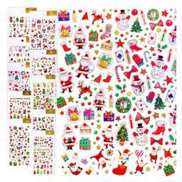 FunBlast Christmas Theme Kawaii Stickers Set  Set of 10 Sheets Multicolor-picture-5