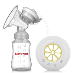 Baby's voice Electric Breast Pumps Safe Milk Storage Dual with USB and Lid for Breastfeeding Electric - White-image-2