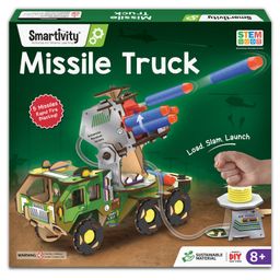 Smartivity DIY Military Vehicle for Kids 8-14 Years | Army Truck with Air Powered - Missle Launch System-51