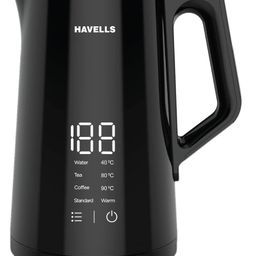 Havells I-Conic 1.5 Litre Digi Kettle with double wall and 304 stainless steel tank (Black), 1600 Watts-image-39