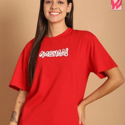 Metronaut Women Typography 2 Printed Drop-Shoulder Sleeves T-shirt-picture-45