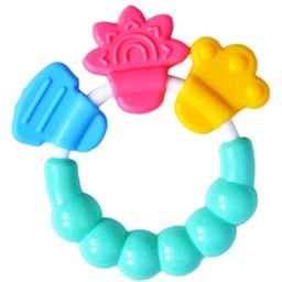 tiny tycoonz BPA Free Silicone Teether with Rattle Handle - Pack of 2 image 3