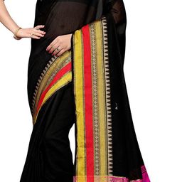 KALINI Woven Design Border Saree With Matching Blouse image 2