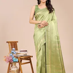 Astita Woven Design Zar Banarasi Saree With Blouse Piece-image-69