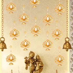 Kreative Arts Golden & White Pack Of 12 Toran Festive Decor-23