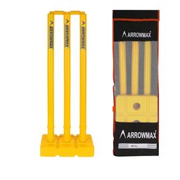 ARROWMAX Boys Cricket Set Plastic Bat Ball & Wicket image 4