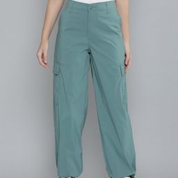 Levis Women Baggy Fit Cargos Trousers-image-100