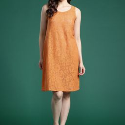 DressBerry Self Design Sheath Dress-image-25