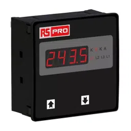 RS PRO Digital Voltmeter AC LED Display 4-Digits ±0.5 + 1 Digit %, 1365394 image 3