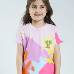 Monte Carlo Girls Printed Round Neck Top-image-54