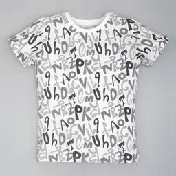 YOUMAA Boys Bio Finish Typography Printed Round Neck Pure Cotton T-shirt-image-21