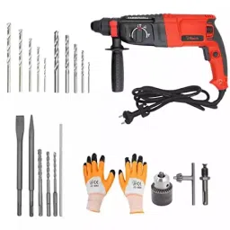 Hillgrove HGCM143 1200W 900rpm 26 mm Hammer Impact Drill Machine Set-28