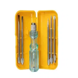Hillgrove HGSCS5GSBM3 5 in1 Chrome Vanadium Steel Multipurpose Repair Screwdriver Tool Kit, HG0158, (Pack of 5)-85