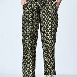 BAESD Printed Pure Cotton Trousers-image-25