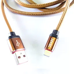Detec 2.5A Brown Leather USB Type - Micro Data Charging Cable-picture-19