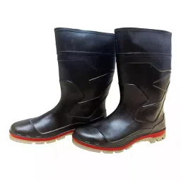Fortune Sensation Black High Ankle PVC Gumboot Size 9-image-34