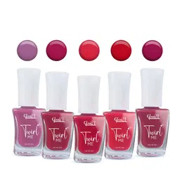 GLAM21 Set Of 5 Twirl Me Nail Paint - 6 ml Each - Combo No 05-10