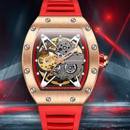 GIORDANO Men Bracelet Style Straps Analogue Automatic Motion Powered Watch GZ-50145-03-18
