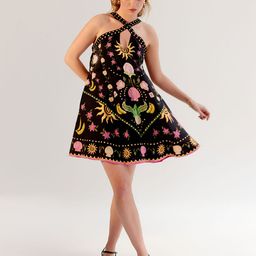 NOIB Women Floral Printed A-Line Mini Dress-image-1