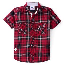 TONYBOY Boys Premium Tartan Checks Opaque Checked Casual Shirt-image-81