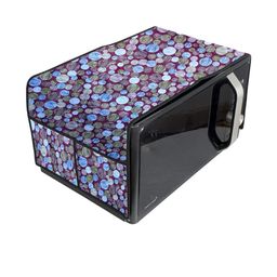 Waterproof & Dustproof PVC Microwave Oven Top Cover with 4 Utility Pockets Abst-image-60
