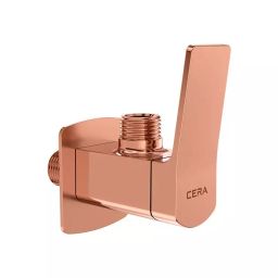 CERA Sylvina Angle Cock Quarter Turn Wall Mount PVD Finish Rose Gold with Wall Flange, F1021201RG-image-22