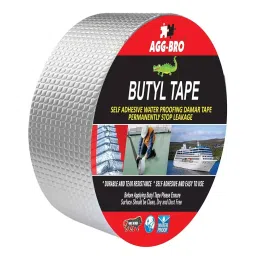 AGG BRO 50.8 mm (2 inch) Width 10 m Length Aluminum Butyl Tape-image-11