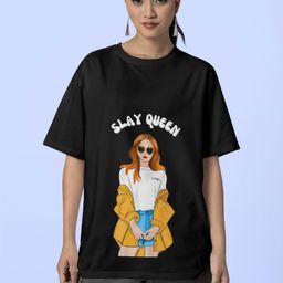 Reifica Women Typography Printed Drop-Shoulder Sleeves Applique T-shirt-image-62