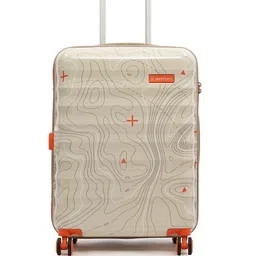 uppercase Unisex Topo Printed Hard-Sided Medium Trolley Bag-35