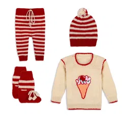 MANJURALA Kids Beige Clothing Set-picture-20