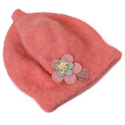 Kid-O-World Flower Patch Embellished Cap - Peach-picture-36