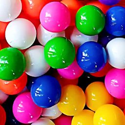 EEVOVEE 100 pcs Kids Plastic Pool Balls Non Toxic Safe & Soft Balls Pit Balls for kids 4 cm - Multi Color-26
